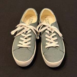 TOMS Verona Green Shoes Women’s Sneaker Platform sz 8.5